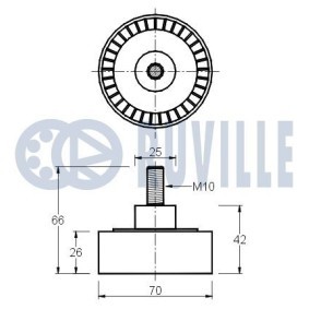 Spannarm, Keilrippenriemen für FIAT von RUVILLE