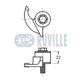 Compre Tensor da correia do alternador de RUVILLE online para Fiesta Mk6 Sedan a preços moderados