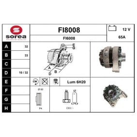 Lichtmaschine FI8008 für AUTOBIANCHI