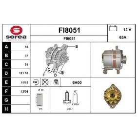 Lichtmaschine von SNRA FI8051