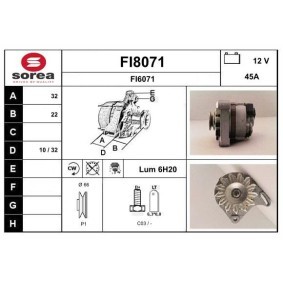 Lichtmaschine FI8071 für AUTOBIANCHI