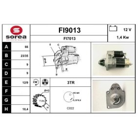 Acquista Motorino avviamento da SNRA FI9013 a buon mercato per soli 243,81 €