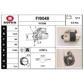 Köp Startmotor av SNRA FI9048 till det låga priset 1710,78 kr