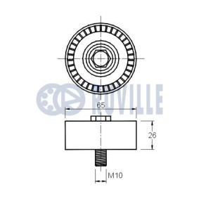 Spannrolle, Keilrippenriemen 57046