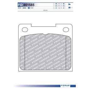 Bremsbeläge FO 461585