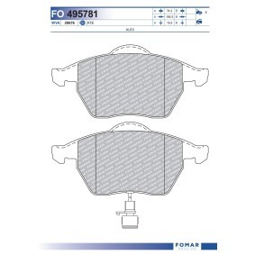 Bremsbeläge von FOMAR Friction FO 495781