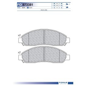 Bremsbeläge FO 873381