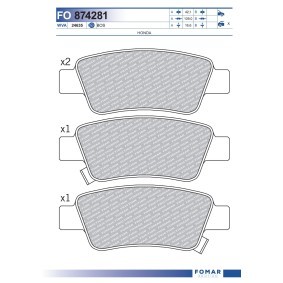 Køb Bremseklodser af FOMAR Friction FO 874281 til den lave pris 162,36 DKK