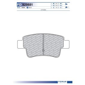 Bremsbeläge von FOMAR Friction
