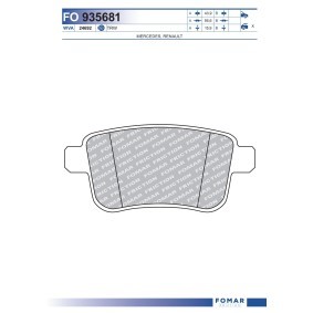Bremsbeläge FO 935681