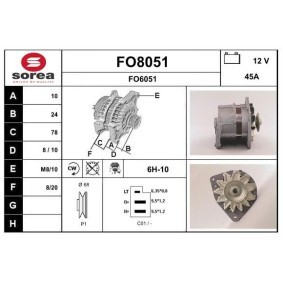 Lichtmaschine von SNRA FO8051