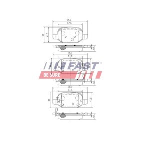 Acquista Kit pastiglie freni da FAST FT29123 a buon mercato per soli 27,97 €