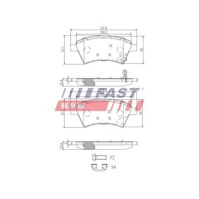 Acquista Kit pastiglie freni da FAST FT29168 a buon mercato per soli 30,22 €