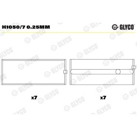 Acquista Bronzine di banco da GLYCO H1050/7 0.25mm a buon mercato per soli 269,35 €