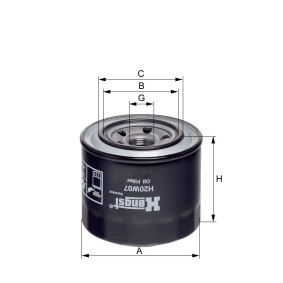 Comprar Filtro de aceite de HENGST FILTER H20W07 a bajo precio de 6,59 €
