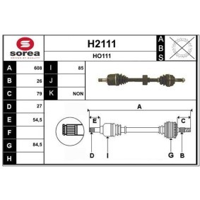 Comprar Árbol de transmisión de SNRA H2111 a bajo precio de 194,14 €