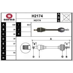 Acquista Semiasse da SNRA H2174 a buon mercato per soli 228,42 €