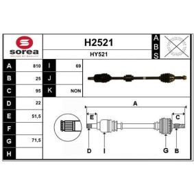 Comprar Árbol de transmisión de SNRA H2521 a bajo precio de 241,92 €