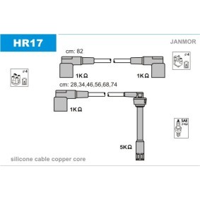 Achetez des Kit de câbles d'allumage JANMOR HR17 à prix pour 136,84 €