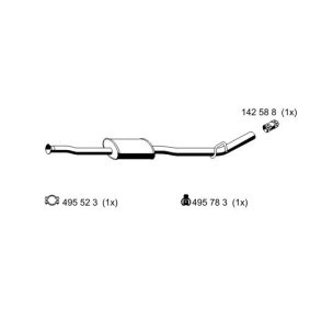 Acquista Marmitta centrale da ERNST 522168 a buon mercato per soli 112,63 €