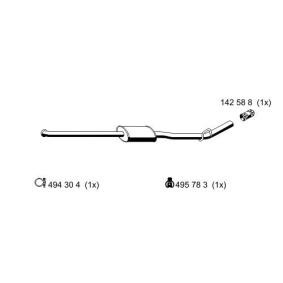 Acquista Marmitta centrale da ERNST 522182 a buon mercato per soli 77,78 €