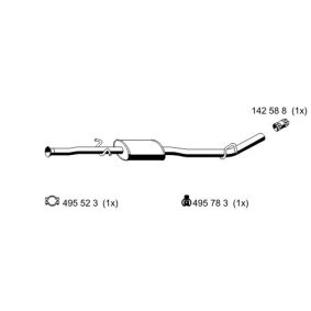 Acquista Marmitta centrale da ERNST 522205 a buon mercato per soli 101,52 €