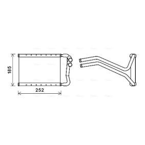 Acquista Scambiatore calore per riscaldamento abitacolo da AVA COOLING SYSTEMS HY6437 a buon mercato per soli 120,93 €