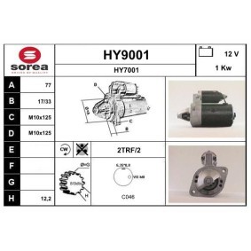 Anlasser HY9001 von SNRA günstig für 136,26 € online kaufen