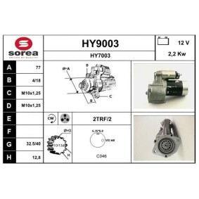 Köp Startmotor av SNRA HY9003 till det låga priset 2407,24 kr