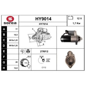 Anlasser HY9014 von SNRA günstig für 153,57 € online kaufen