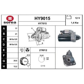 Anlasser HY9015 von SNRA günstig für 199,90 € online kaufen