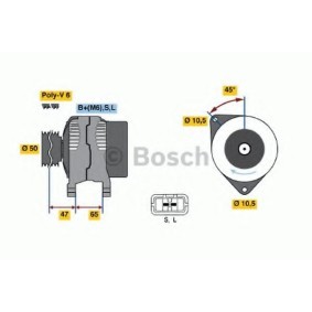 Lichtmaschine für NISSAN von BOSCH