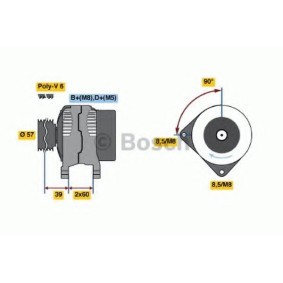 Lichtmaschine für LANCIA von BOSCH