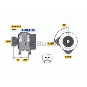 Lichtmaschine für AUDI von BOSCH