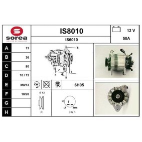 ISUZU Lichtmaschine von SNRA