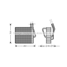 Verdampfer, Klimaanlage JEV025 für JEEP