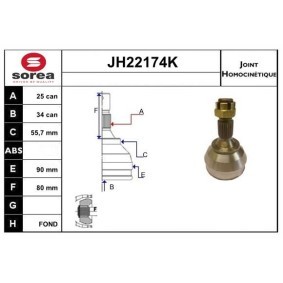 Compre Junta homocinética de SNRA online para Xantia Furgoneta / Familiar (X2) a precios moderados
