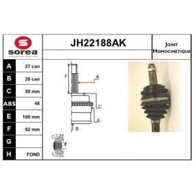 Achetez des Jeu de joints, arbre de transmission SNRA JH22188AK à prix pour 133,43 €