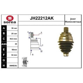 Acquista Kit giunti semiasse da SERA JH22212AK a buon mercato per soli 63,18 €