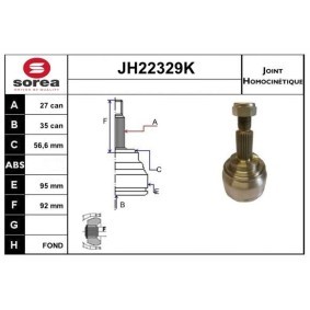 Acquista Kit giunti semiasse da SNRA JH22329K a buon mercato per soli 109,34 €