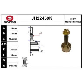 Acquista Kit giunti semiasse da SERA JH22459K a buon mercato per soli 56,81 €