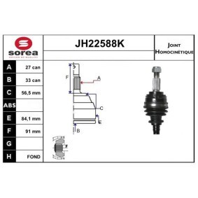 Acquista Kit giunti semiasse da SNRA JH22588K a buon mercato per soli 119,49 €