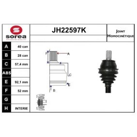 Acquista Kit giunti semiasse da SNRA JH22597K a buon mercato per soli 137,15 €