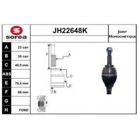 Acquista Kit giunti semiasse da SNRA JH22648K a buon mercato per soli 106,78 €