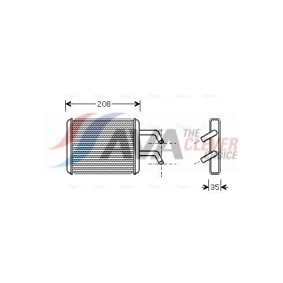Köp Kondensor, klimatanläggning av AVA COOLING SYSTEMS JR5013D till det låga priset 1548,89 kr