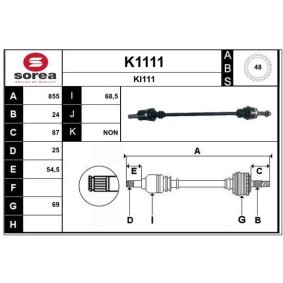 Antriebswelle K1111 von SNRA günstig für 248,36 € online kaufen
