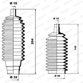 Lenkmanschette des Herstellers MOOG - Originalware Artikelnummer: K150069
