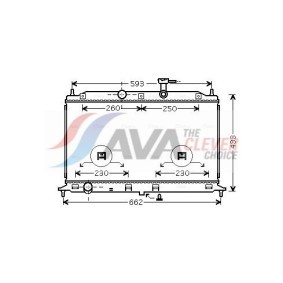 Achetez des Radiateur du moteur AVA COOLING SYSTEMS KA2201 à prix pour 89,52 €