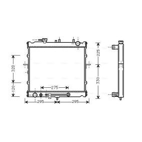 Achetez des Radiateur du moteur AVA COOLING SYSTEMS KAA2023 à prix pour 213,40 €