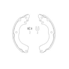 Compre Jogo de maxilas de travão da KAVO PARTS KBS-7416 a um preço baixo por 23,18 €
